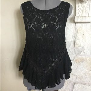 Free People Lace Sleeveless top. S